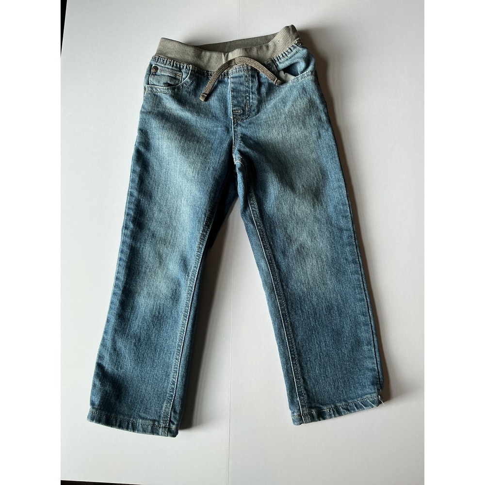 Okie Dokie Jeans Toddler Boys 5T Blue Excellent Pull-On Elastic Waist‎ Denim